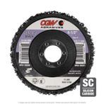 CGW 59200 EZ Strip Wheel 4-1/2" x 7/8" Sil Carbide Coarse Black 10 per Box