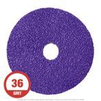CGW 59806 Resin Fiber Disc 5" x 7/8" High Concentrate Ceramic, 36G, 25 per Box