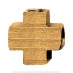 Extruded Brass Cross 1/4" Pipe Thread