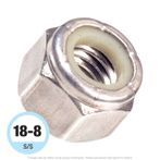 #5-40 Stainless Steel Nylon Insert Locknut 18-8