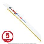 Lenox Gold 810GR 8" x 10 TPI Recip Saw Blade, General Purpose, 5-Pack