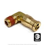DOT Male 90° Push-To-Connect Elbow, 5/8 Tube x 3/8 MPT