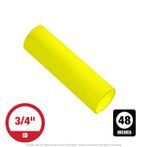 3/4" x 48" Flexible Dual Wall Adhesive-Lined Yellow Heat Shrink Tubing