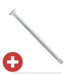 #6 x 1-5/8" Zinc Plated Bugle Head Drywall Tek Screw