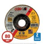 CGW 42345 Z3 XL Flap Disc 4-1/2" x 7/8 T27 80G Zirconia 10 per Box