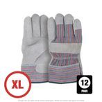 Rubberized Cuff Leather Work Glove XL