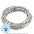 1/4" x 100 ft. Stainless Steel 7x19 Cable