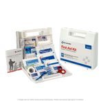 10 Person First Aid Kit, 62 Piece, Plastic Case