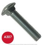 5/16"-18 x 2-1/2" Carriage Bolt Grade 2 Zinc Plated