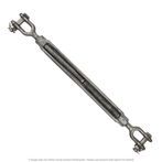3/8" x 6" Hot Dip Galvanized Jaw & Jaw Turnbuckle