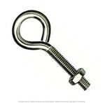 1/2"-13 x 8" Stainless Steel Wire Turned Eye Bolt with Nut - 10 per Box