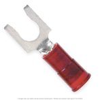 Nylon Insulated Spade Terminal Red 22-18 AWG, #6 Stud - 50 Pack