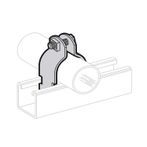 10" SCH 40 Pipe / Rigid Conduit Clamp, (10-3/4" O.D.)  Zinc Plated