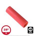 3/8" x 48" Flexible Dual Wall Adhesive-Lined Red Heat Shrink Tubing
