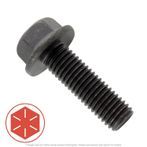 1/2"-20 x 1-1/2" Hex Flange Bolt Grade 8, Phos & Oil Finish