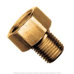 Brass Flare Connector Inverted 3/8" Tube x 1/4" Male Pipe Thread