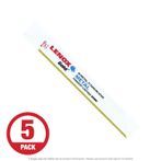 Lenox Gold 614GR 6" x 14 TPI Reciprocating Saw Blade for Metal, 5-Pack