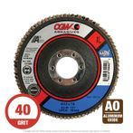 CGW 39442 All-Purpose XL Flap Disc 4-1/2" x 7/8 T27 40G Alum Oxide 10 per Box