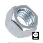 M12-1.25 Zinc Plated Finish Hex Nut Class 10