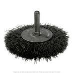 CGW 60172 Crimp 3" Wire Wheel Brush .014 Stainless 1/4" Face 1" Trim 1/4" Shank