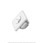 Nylon License Plate Nut 1/4" Screw - 50 per Box