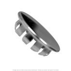 1-1/2" Nickel Plated Plug Button - 10 per Box