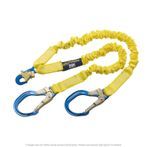 3M DBI-SALA 6 Ft. Shockwave2 Twin Leg 100% Tie-Off Shock Absorbing Lanyard, 2 Aluminum Rebar Hooks,1244409