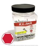 #12 x 3/4" Ceramic Coated Hex Washer Head Tek Screws - 300 Per Jar