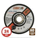 CGW 35627 A24N Grinding Wheel 5" x 1/4" x 7/8" T27 AO 25 per Box