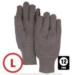 Majestic 3401 Cotton Jersey Work Gloves Large – Dozen Pair