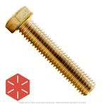 9/16"-12 x 1" Yellow Zinc Hex Head Cap Screw Grade 8
