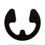 3/32" Shaft E-Type Retaining Ring Phosphate & Oil Finish - 100 per Box