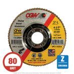CGW 42305 Z3 Flap Disc 4-1/2" x 7/8 T27 80G Zirconia 10 per Box