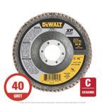 DeWalt DWA8280 Elite XP Ceramic Flap Discs 4-1/2" x 7/8 T29 40G 10 per Box