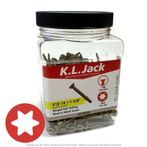 #10-16 x 1-5/8" Ceramic Finish Flat Head Star Drive Winged Self-Drilling Wood to Metal Screw - 250 Per Jar