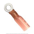 Heat Shrink Ring Terminal 22-18 AWG, #8 Stud - 50 Pack