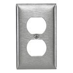 PREMISE WIRING SS8L Standard Wallplate, 1 Gang, 4.5 in H x 2.87 in W, 430 Stainless Steel, Metallic