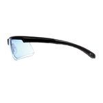 Pyramex® Ever-Lite® SB8660DT Unisex Safety Glasses, H2X Anti-Fog/Scratch-Resistant Lens Coating, Infinity Blue Lens, Wraparound Frame, Black Frame, Polycarbonate Frame, Polycarbonate Lens, Specifications Met: ANSI Specified