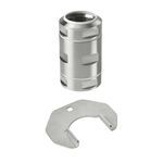 Hoffman SYSPEND™ SFCSS VM9 Fixed Coupling, 3.46 in Dia x 6.09 in L, For Use With SYSPEND™ HMI Sanitary Enclosure, 304 Stainless Steel