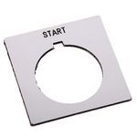 Rockwell Automation 800H Legend Plate,Standard,START,White