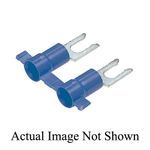 Panduit® Pan-Term® Reel Smart™ PV14-10LFB-3K PV-LF Insulated Fork Terminal, 16 to 14 AWG Conductor, 0.92 in L, Butted Seam Barrel, Copper, Blue