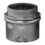Appleton® ETP™ 4300S 4000S Non-Insulated Straight Set Screw Connector, 3 in Trade, For Use With EMT Conduit, Steel, Electroplated Zinc