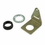 Banner Engineering SMB312PD Right Angle Mounting Bracket, For Use With QS18, Mini Beam, S18 Series Sensor, 3-Hole, Stainless Steel