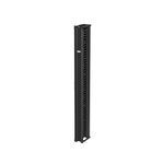 nVent HOFFMAN CABLETEK™ DV6S7 DOFRY 1-Sided Vertical Cable Manager, 84 in H x 6-1/4 in W x 7.12 in D, Aluminum, Black