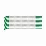 Brady® SCN09-5 Clip-Sleeve™ SCN Pre-Printed Wire Marker, 0.098 to 0.11 in Wire, 5 Legend, Black Legend, White Marker, Nylon