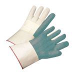 PIP® GG42SI Heavy Weight Green Guard Hot Mill Gloves, L, Cotton, Green/Natural, Rayon Lining, Gauntlet Cuff, 12 in L, Resists: Wear