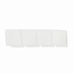 Brady® M-91-498 M Series Repositional Cartridge Label, 1-1/2 in L x 1 in W, B-498 Vinyl Cloth, Black on White