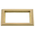 PREMISE WIRING SB3084 Rectangular Carpet Flange, 8.06 in L x 6 in W, For Use With Flush Floor Box, Brass