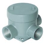 Killark® GEBT-2 GE Series Type T Conduit Outlet Box, 3/4 in, 3-1/2 in Cover Opening, 29 cu-in Capacity, Epoxy Powder Painted