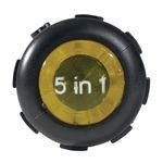 Klein® 32476 5-in-1 Multi-Bit Nut Driver/Screwdriver, Measurement System: Imperial, 5 Piece, 5/16 in, #1, #2, 1/4 in, 3/16 in Screwdriver Size, Cushion Grip Handle, Plastic/Steel, No Magnetized Tip